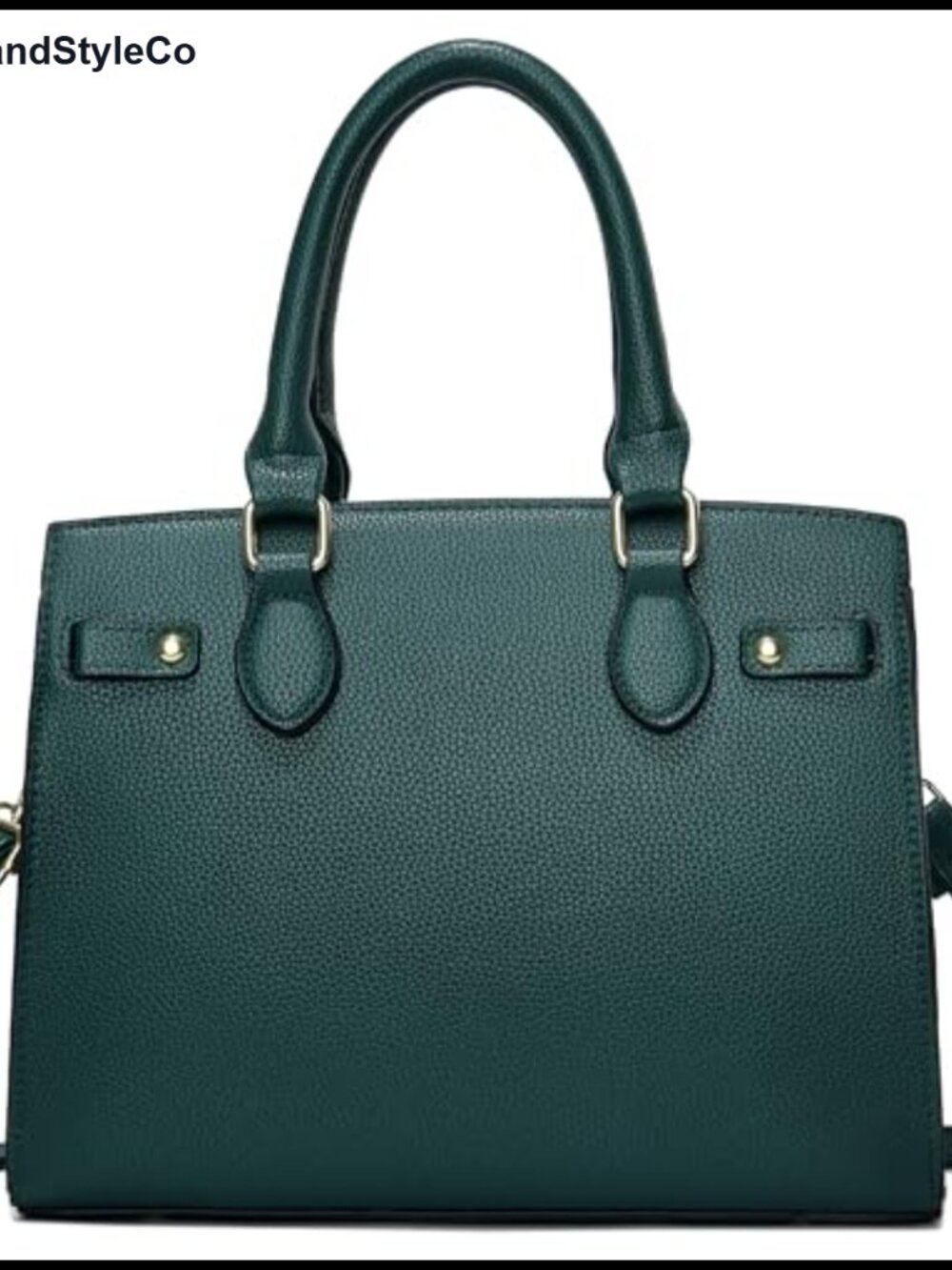 Synthetic Leather Satchel Handbag Top Handle Tote Crossbody Purse